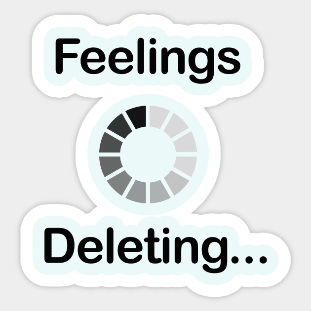 Feelings deleting Sticker by Vintage Dream